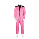Elvis 2022 Elvis Presley Shirt Pink Jacket Pants Outfits Cosplay Costume Halloween Carnival Suit