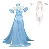 Emilia Crystal Dress Blue Set Outfits Cosplay Costume Carnival Suit