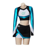Euphoria 3 (2026) Maddy Perez Cassie Howard Blue Cheerleader Uniform Set Outfits Cosplay Costume