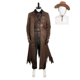 Fallout 2024 The Ghoul Brown Jacket Set Outfits Cosplay Costume Halloween Carnival Suit