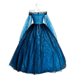 Frankenstein Elizabeth Blue Tulle Dress Outfits Cosplay Costume Halloween Suit