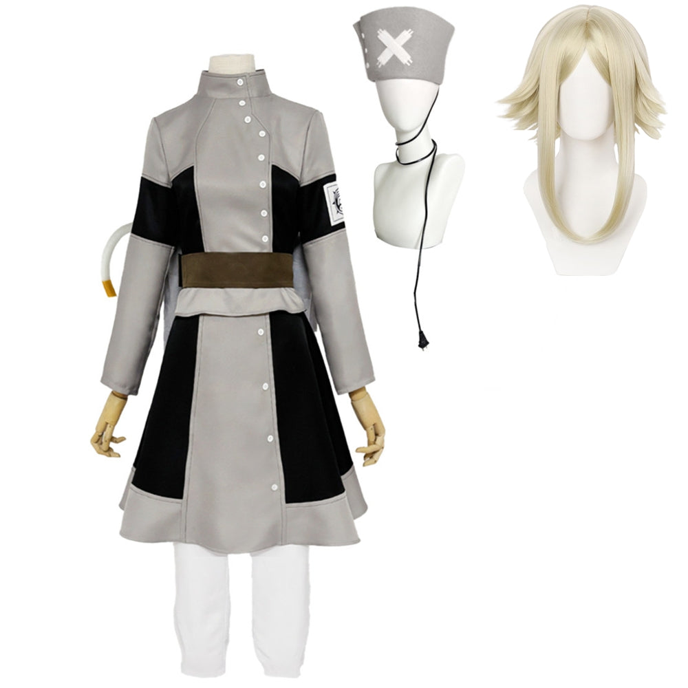 Gachiakuta (2025) Eishia Stilza Gray Dress Set Outfits Cosplay Costume