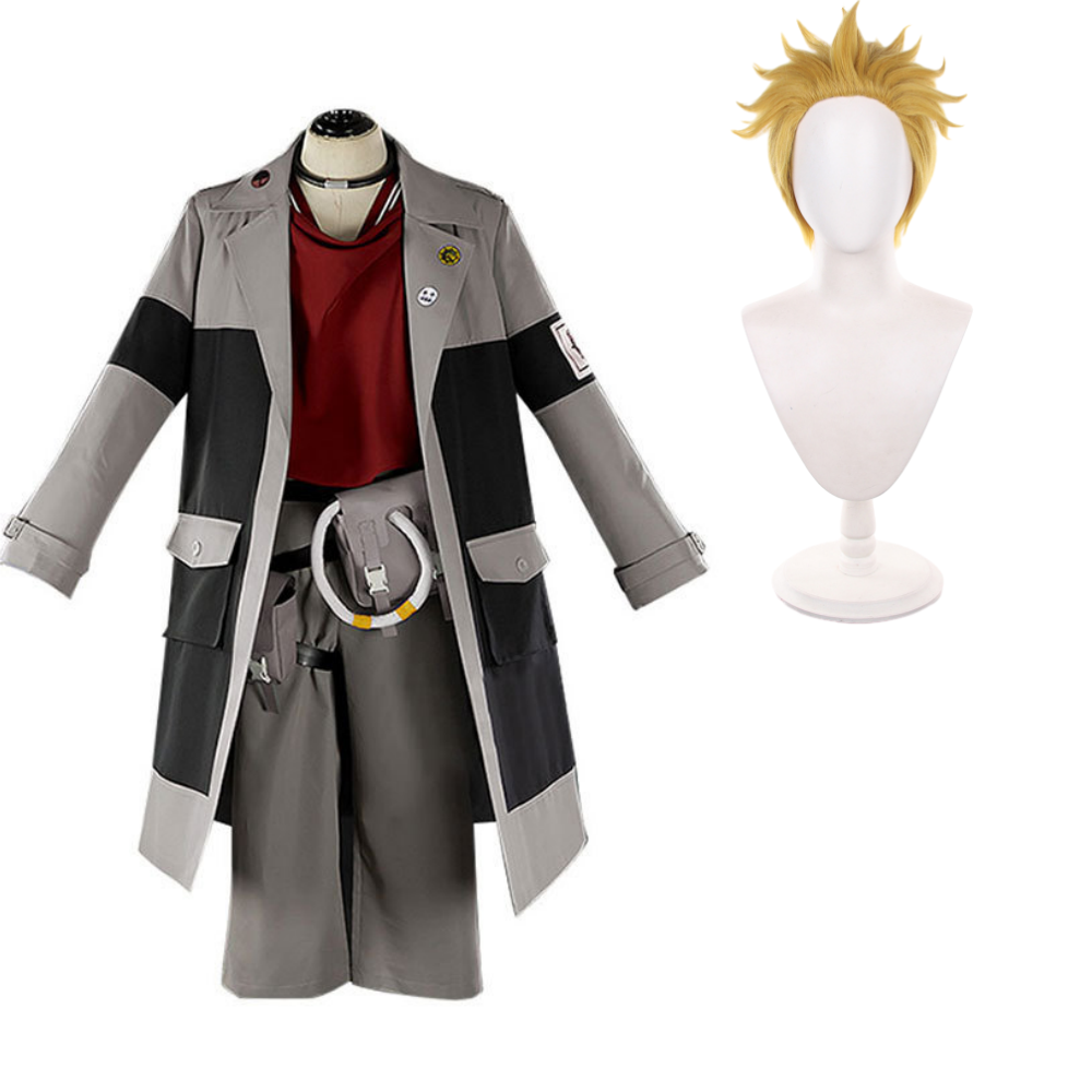 Gachiakuta (2025) Enjin Gray Jacket Set Outfits Cosplay Costume