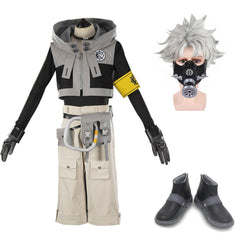 Gachiakuta (2025) Rudo Surebrec Gray White Set Outfits Cosplay Costume