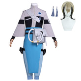 Gachiakuta (2025) Zanka Nijiku Gray Blue Set Outfits Cosplay Costume