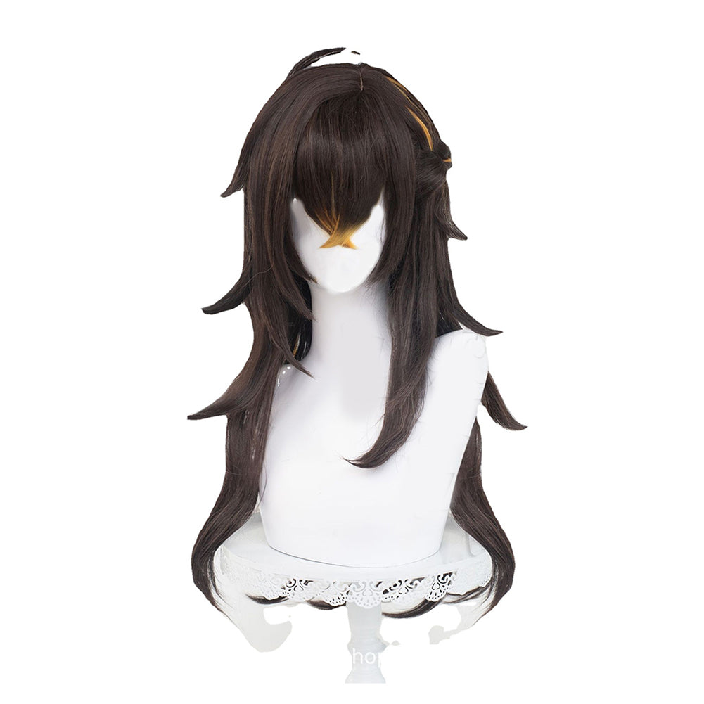 Genshin Impact Dehya Cosplay Wig Heat Resistant Synthetic Hair Accessories Props