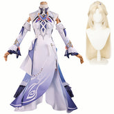 Genshin Impact Nicole Reeyn White Purple Dress Set Outfits Cosplay Costume