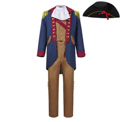 George Washington President Blue Jacket Set Colonial Outfits Cosplay Costume