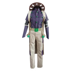 Gyro Zeppeli Blue Purple Set Outfits Cosplay Costume Halloween Carnival Suit