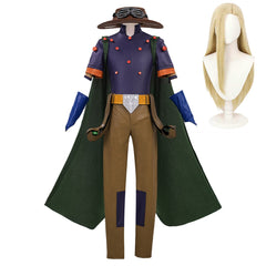 Gyro Zeppeli Purple Cowboy Set Outfits Cosplay Costume Halloween Carnival Suit