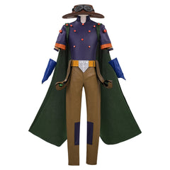 Gyro Zeppeli Purple Cowboy Set Outfits Cosplay Costume Halloween Carnival Suit