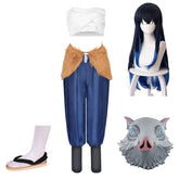 Hashibira Inosuke Female Cosplay Costume Outfits Halloween Carnival Party Disguise Suit