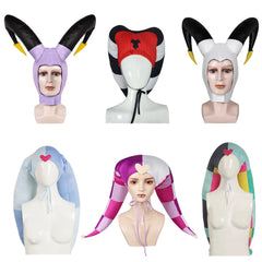 Hazbin Hotel (2024) Adam Fizzarolli Blitzo Cosplay Headband Hat Halloween Carnival Accessories