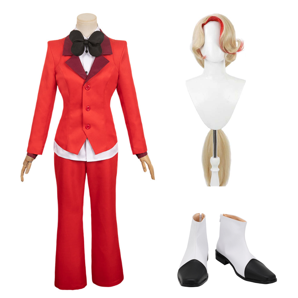 TV Hazbin Hotel (2024) Charlie Morningstar Red Set Cosplay Costume Outfits Halloween Carnival Suit