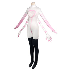 Hazbin Hotel 2 (2024) Angel Dust Four Arms White Jumpsuit Outfits Cosplay Costume