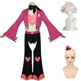 Hazbin Hotel 2 (2025) Angel Dust Pink Black Set Outfits Cosplay Costume
