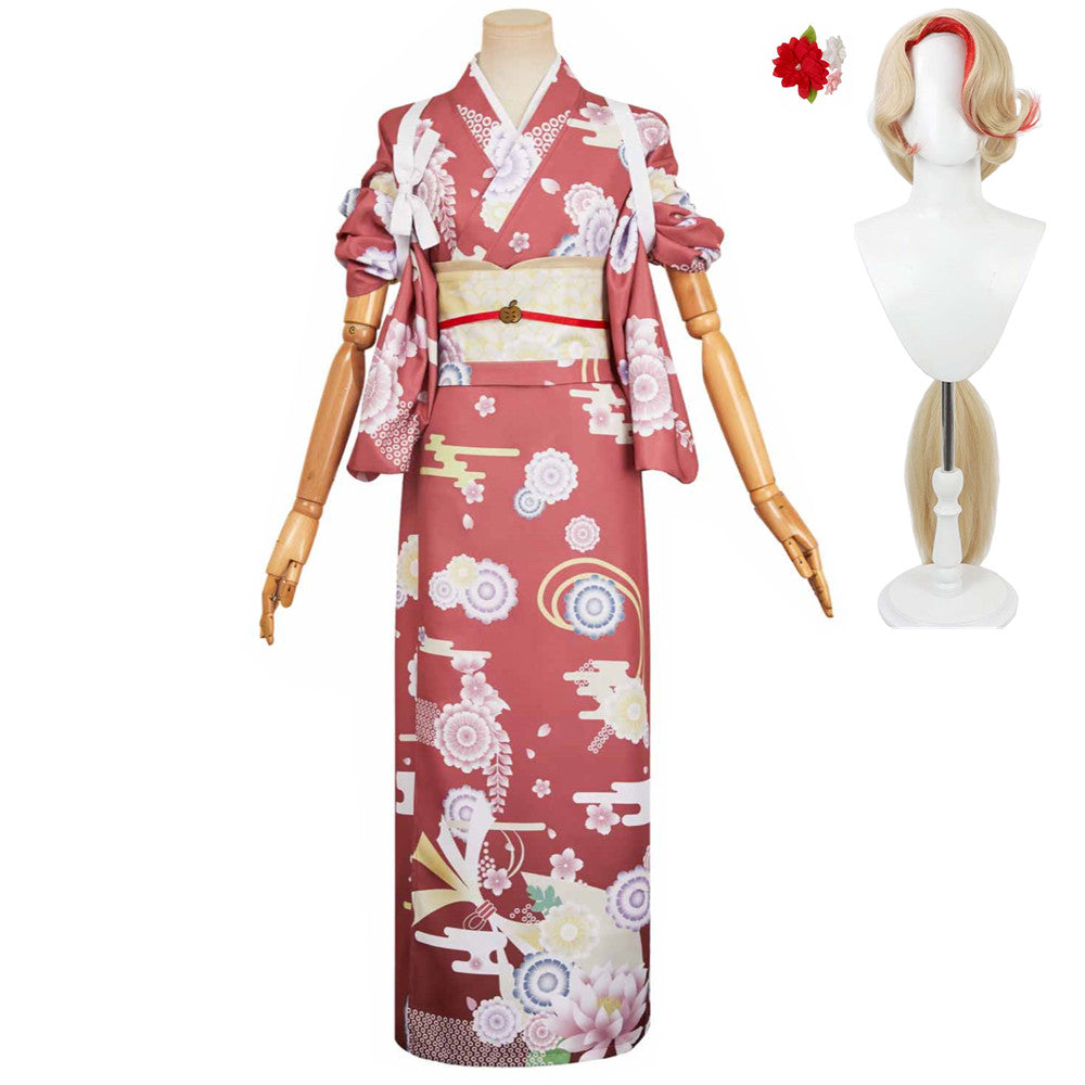 Hazbin Hotel 2 (2025) Charlie Morningstar Red Bathrobe Kimono Cosplay Costume Halloween Carnival Suit