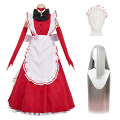 Hazbin Hotel 2 (2025) Vaggie Red Maid Set Outfits Halloween Cosplay Costume