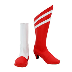 Hazbin Hotel Cherri Bomb Red White Shoes Cosplay Boots Accessories Halloween Props