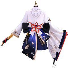 Honkai: Star Rail Evanescia White Blue Dress Set Outfits Cosplay Costume