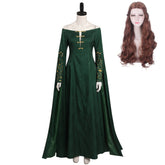 House Of The Dragon Alicent Hightower Cosplay Costume Green Dress Outfits Halloween Carnival Suit