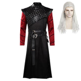 House Of The Dragon Prince Daemon Targaryen Red Sleeves Top Outfits Cosplay Costume