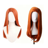 Invincible Atom Eve Orange Cosplay Wig Heat Resistant Synthetic Hair Accessories Props