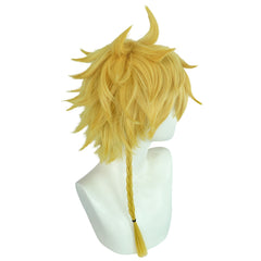 Jigokuraku Choubei Aza Yellow Wig Cosplay Heat Resistant Synthetic Hair Halloween Props
