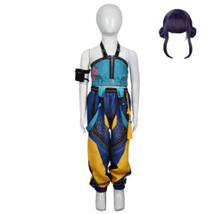 Kids Children KPop Demon Hunters (2025) Huntrix Rumi Mira Zoey Yellow Outfits Cosplay Costume