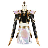 KPop Demon Hunters (2025) Golden Mira Black Top White Skirt Set Stage Outfits Cosplay Costume
