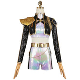 KPop Demon Hunters (2025) Golden Mira Black Top White Skirt Set Stage Outfits Cosplay Costume