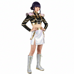 KPop Demon Hunters (2025) Golden Zoey Black White Outfits Cosplay Costume