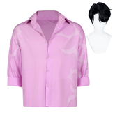 KPop Demon Hunters (2025) Jinu Saja Pink Shirt Outfits Cosplay Costume