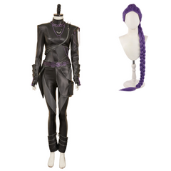 KPop Demon Hunters (2025) Rumi Black Leather Set Outfits Cosplay Costume1