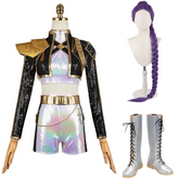 KPop Demon Hunters (2025) Rumi Golden Black White Set Outfits Cosplay Costume