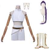 KPop Demon Hunters (2025) What It Sounds Like Rumi White Set Stage Outfits Cosplay Costume