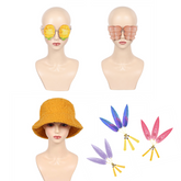 KPop Demon Hunters (2025) Zoey Funny Corn Popcorn Abdominal Muscles ABS Eyes Glasses Cosplay Accessories Props