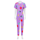 KPop Demon Hunters (2025) Zoey Purple Sleepwear Set Outfits Cosplay Costume