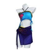KPop Demon Hunters (2025) Zoey Swimsuit Blue Set Outfits Cosplay Costume