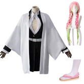 Kanroji Mitsuri White Dress Cosplay Costume Halloween Cosplay Costume