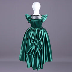 Kids Children Agnes DeMille Dead Dance Green Dress Gown Outfit Cosplay Costume