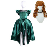 Kids Children Agnes DeMille Dead Dance Green Dress Gown Outfit Cosplay Costume
