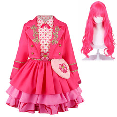 Kids Children Descendants: Wicked Wonderland (2026) Pink Jacket Dress Bag Set Outfits Cosplay Costume