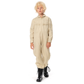 Kids Children Ghostbusters Beige Jumpsuit Uniform Cosplay Costume Halloween Carnival Suit