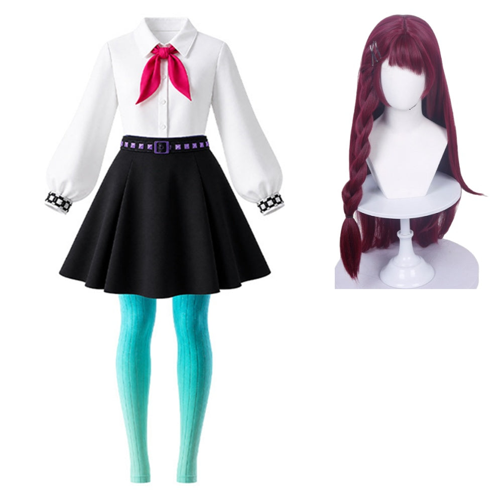 Kids Children Hexed (2026) Billie Blue Pants School Uniform Set Outfits Cosplay Costume