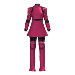 Kids Children M3gan 2.0 Purple Mecha Combat Outfits Cosplay Costume Halloween Carnival Suit
