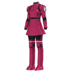 Kids Children M3gan 2.0 Purple Mecha Combat Outfits Cosplay Costume Halloween Carnival Suit