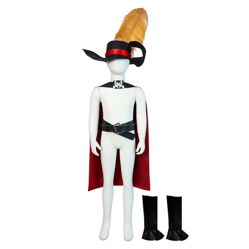 Kids Children Puss in Boots: The Last Wish Cosplay Costume Outfits Halloween Carnival Party Suit