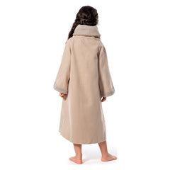 Kids Children The Book Of Boba Fett Baby Yoda Grogu Fleece Lined Coat Cosplay Costume