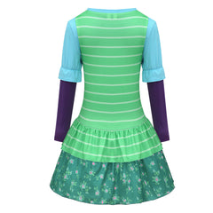 Kids Children Toy Story (2026) Bonnie Anderson Green Dress Set Outfits Cosplay Costume